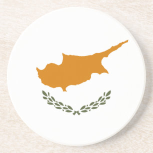 Dessous De Verre En Grès Drapeau de Chypre