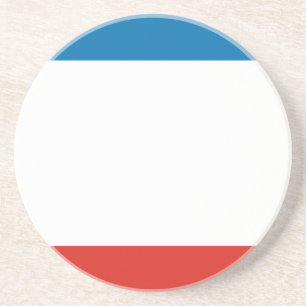 Dessous De Verre En Grès Drapeau de Crimée