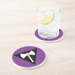 Dessous De Verre En Grès Drapeau de fierté lesbienne SlipperyJoe puissant s