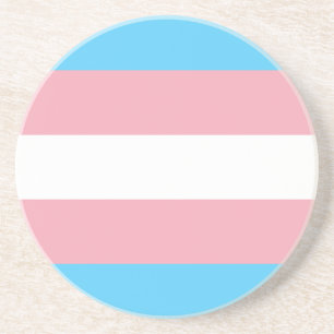 Dessous De Verre En Grès Drapeau de fierté transgenre