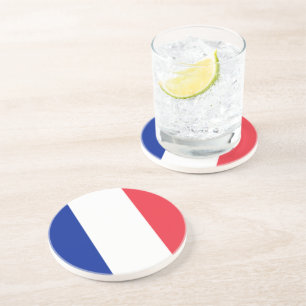 Dessous De Verre En Grès Drapeau de France