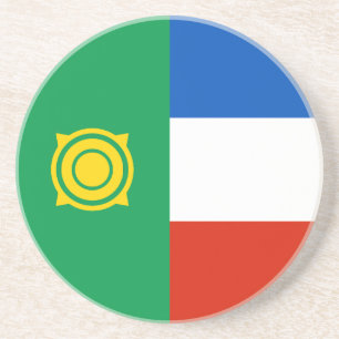 Dessous De Verre En Grès Drapeau de Khakassie