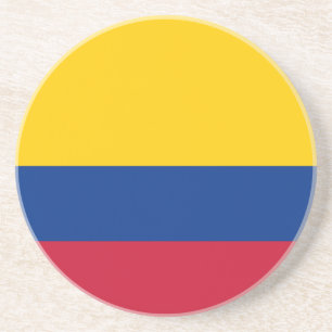 Dessous De Verre En Grès Drapeau de la Colombie
