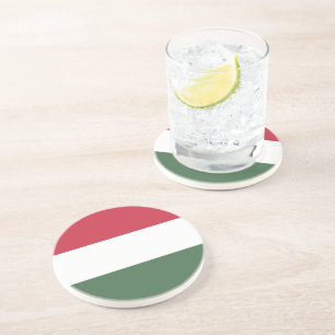 Dessous De Verre En Grès drapeau de la Hongrie