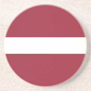 Dessous De Verre En Grès Drapeau de la Lettonie