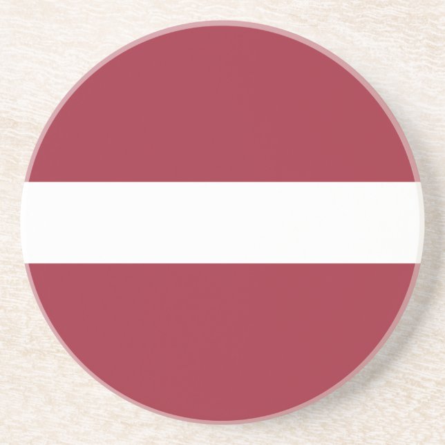 Dessous De Verre En Grès Drapeau de la Lettonie (Devant)
