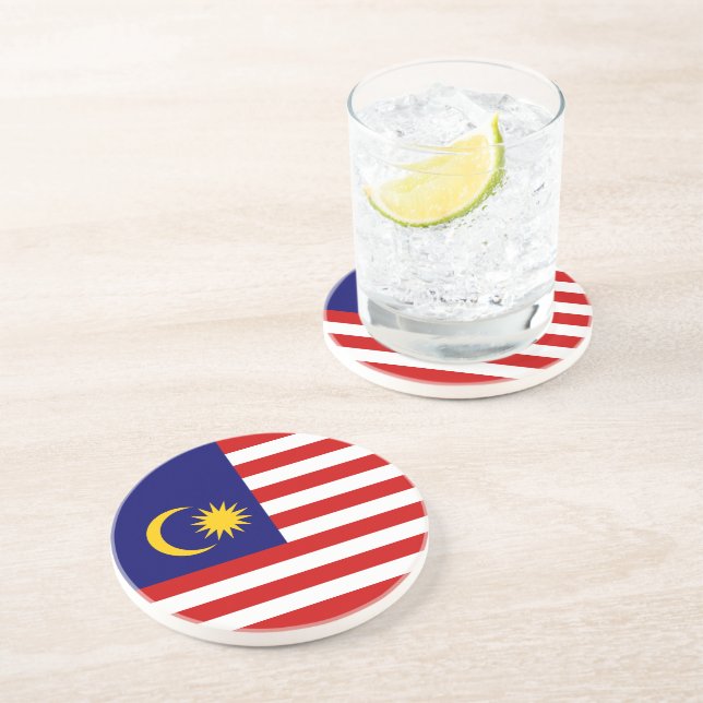 Dessous De Verre En Grès Drapeau de la Malaisie (Côté)