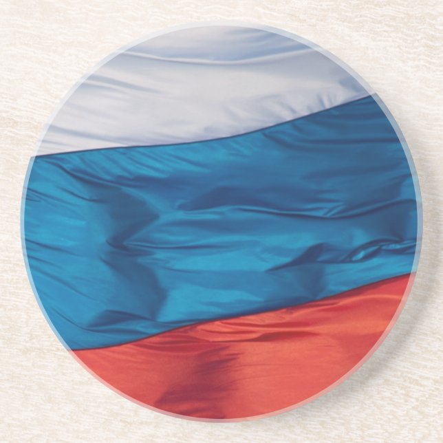 Dessous De Verre En Grès Drapeau de la Russie (Devant)