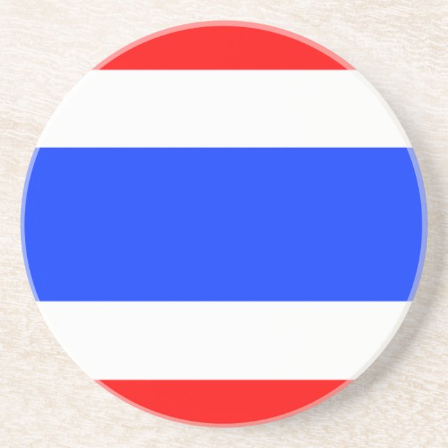 Dessous De Verre En Grès Drapeau de la Thaïlande (Devant)