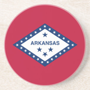 Dessous De Verre En Grès Drapeau de l'Arkansas