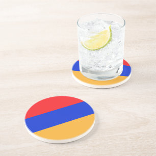 Dessous De Verre En Grès Drapeau de l'Arménie