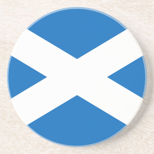Dessous De Verre En Grès Drapeau de l'Ecosse - Bratach na h-Alba (Devant)