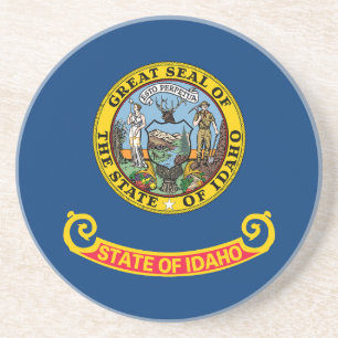 Dessous De Verre En Grès Drapeau de l'État de l'Idaho