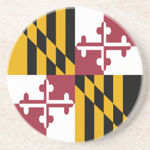 Dessous De Verre En Grès Drapeau de l'État du Maryland