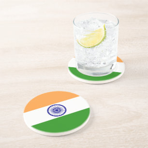 Dessous De Verre En Grès Drapeau de l'Inde