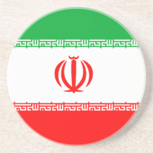 Dessous De Verre En Grès Drapeau de l'Iran