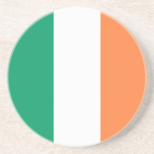 Dessous De Verre En Grès Drapeau de l'Irlande (Devant)