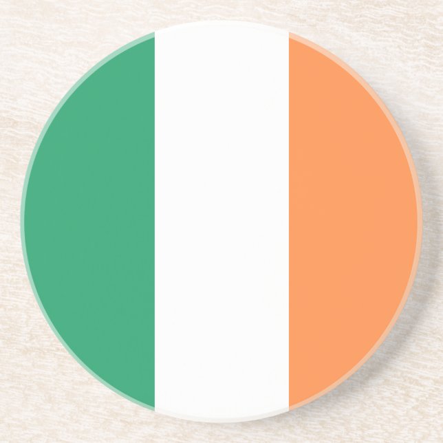 Dessous De Verre En Grès Drapeau de l'Irlande (Devant)