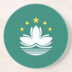 Dessous De Verre En Grès Drapeau de Macao