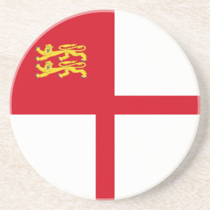 Dessous De Verre En Grès Drapeau de Sercq