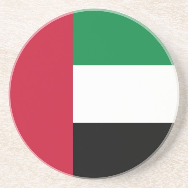 Dessous De Verre En Grès Drapeau des Émirats arabes unis (Devant)