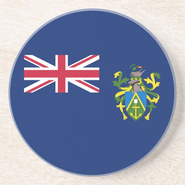 Dessous De Verre En Grès Drapeau des îles Pitcairn (Devant)