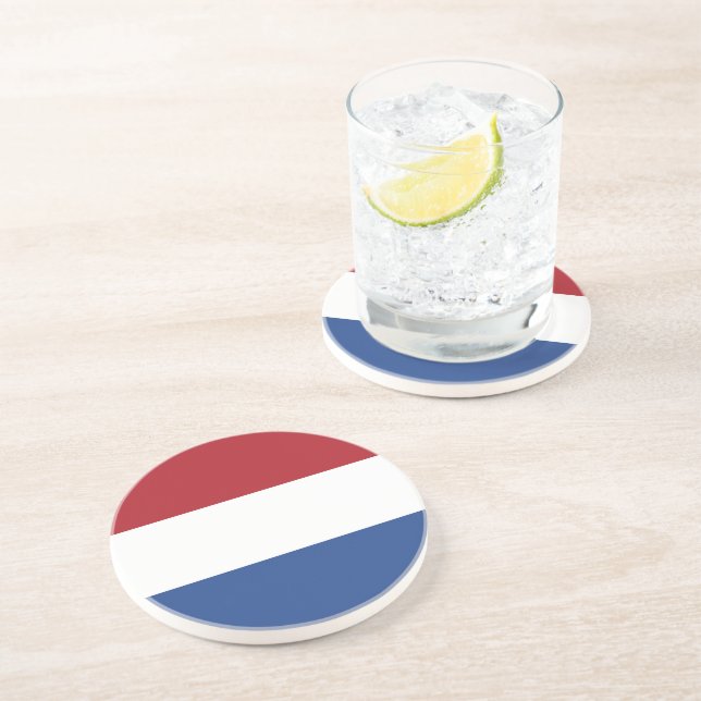 Dessous De Verre En Grès Drapeau des Pays-Bas (Côté)