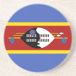 Dessous De Verre En Grès Drapeau d'Eswatini
