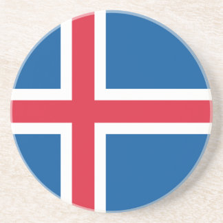 Dessous De Verre En Grès Drapeau d'Islande