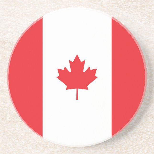 Dessous De Verre En Grès Drapeau du Canada (Devant)