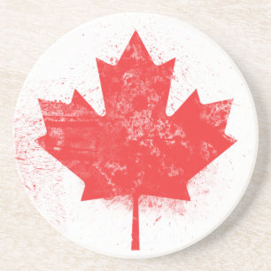 Dessous De Verre En Grès Drapeau du Canada
