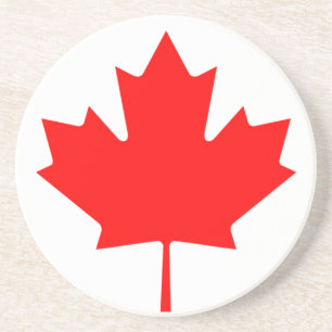 Dessous De Verre En Grès Drapeau du Canada