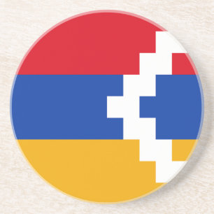 Dessous De Verre En Grès Drapeau du Haut-Karabagh