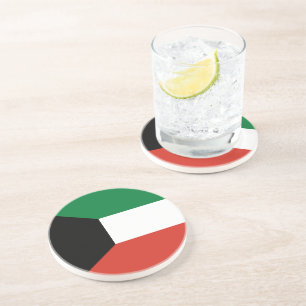 Dessous De Verre En Grès Drapeau du Koweït