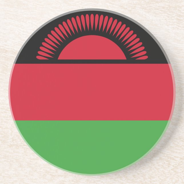Dessous De Verre En Grès Drapeau du Malawi (Devant)