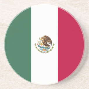Dessous De Verre En Grès Drapeau du Mexique