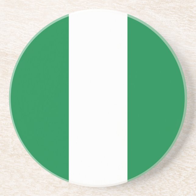 Dessous De Verre En Grès Drapeau du Nigeria (Devant)