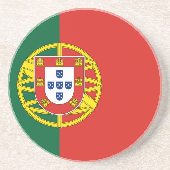 Dessous De Verre En Grès Drapeau du Portugal (Devant)