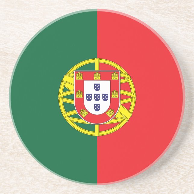 Dessous De Verre En Grès Drapeau du Portugal (Devant)