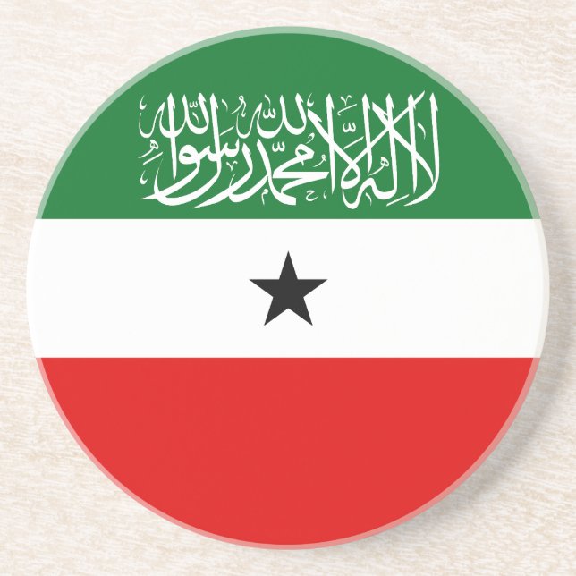 Dessous De Verre En Grès Drapeau du Somaliland (Devant)