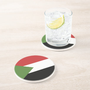 Dessous De Verre En Grès drapeau du Soudan
