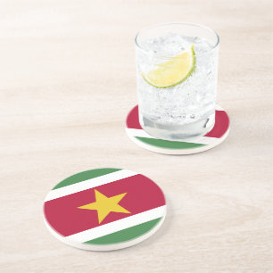 Dessous De Verre En Grès drapeau du Suriname