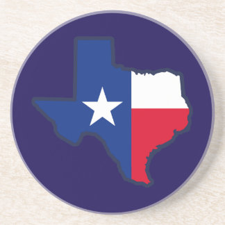 Dessous De Verre En Grès Drapeau du Texas