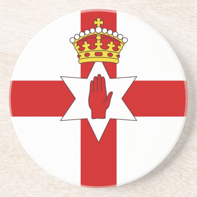 Dessous De Verre En Grès Drapeau d'ulster d'Irlande du Nord (Devant)