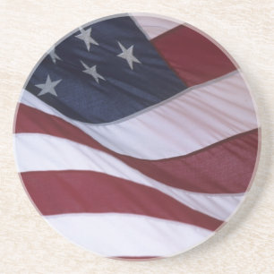 Dessous De Verre En Grès Drapeau États-Unis, Caroline du Nord, États-Unis