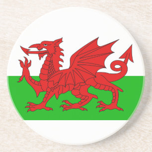 Dessous De Verre En Grès Drapeau Gallois / Pays de Galles - Cymru haute qua