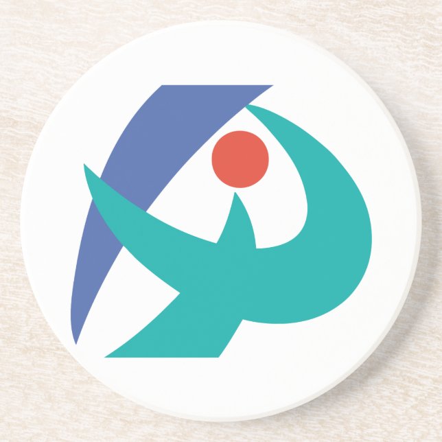 Dessous De Verre En Grès Drapeau Iga, Mie, Japon (Devant)