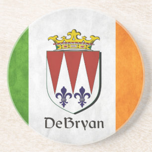 Dessous De Verre En Grès Drapeau irlandais DeBryan