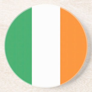 Dessous De Verre En Grès Drapeau Irlande Tricolore