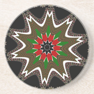 Dessous De Verre En Grès Drapeau kényan couleurs Art Imprimer/graphique